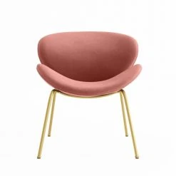 Potiron Paris Fauteuils Fauteuil En Velours Rose Vintage -Chaise Soldes 2024 fauteuil en velours rose vintage 2