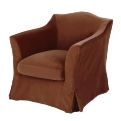 Maisons Du Monde Fauteuils Fauteuil En Velours Beige -Chaise Soldes 2024 fauteuil en velours terracotta anaelle 1000 0 28 213146 1
