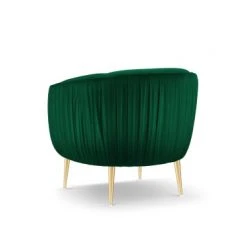 Micadoni Home Fauteuils Fauteuil En Velours Vert Bouteille -Chaise Soldes 2024 fauteuil en velours vert bouteille 2