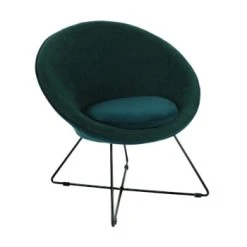 Pomax Fauteuils Fauteuil En Velours Rouille -Chaise Soldes 2024 fauteuil en velours vert emeraude