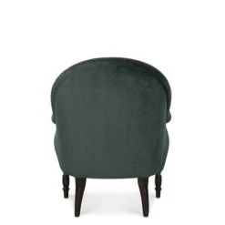 Maisons Du Monde Fauteuils Fauteuil En Velours Vert Et Pieds En Bouleau Noir -Chaise Soldes 2024 fauteuil en velours vert et pieds en bouleau noir 1000 14 22 215149 3