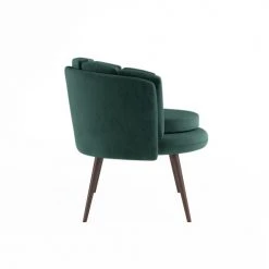 Potiron Paris Fauteuils Fauteuil En Velours Vert Forêt -Chaise Soldes 2024 fauteuil en velours vert foret 2