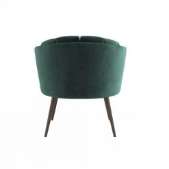 Potiron Paris Fauteuils Fauteuil En Velours Vert Forêt -Chaise Soldes 2024 fauteuil en velours vert foret 5