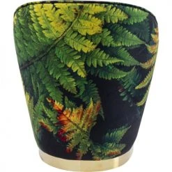 Kare Design Fauteuils Fauteuil En Velours Vert Imprimé Feuilles Et Acier Doré -Chaise Soldes 2024 fauteuil en velours vert imprime feuilles et acier dore 2