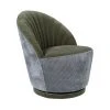 Dutchbone Fauteuils Fauteuil En Velours Vert Kaki