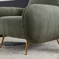 Oviala Fauteuils Fauteuil En Velours Vintage Vert Sapin -Chaise Soldes 2024 fauteuil en velours vintage vert sapin 2