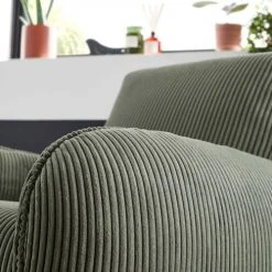 Oviala Fauteuils Fauteuil En Velours Vintage Vert Sapin -Chaise Soldes 2024 fauteuil en velours vintage vert sapin 3