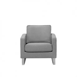 Beliani Fauteuils Fauteuil Gris -Chaise Soldes 2024 fauteuil gris 2