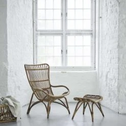 Sika Design Fauteuils Fauteuil Haut Dossier En Rotin Antique -Chaise Soldes 2024 fauteuil haut dossier en rotin antique 2