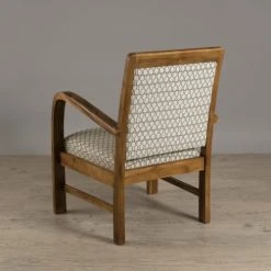 MACABANE Fauteuils Fauteuil Hexago En Teck Tissu Vert -Chaise Soldes 2024 fauteuil hexago en teck tissu vert 3