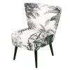 Maisons Du Monde Fauteuils Fauteuil Imprimé Jungle Noir Et Blanc
