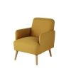 Maisons Du Monde Fauteuils Fauteuil Jaune Et Hêtre