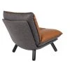 Zuiver Fauteuils Fauteuil Lounge En Cuir Marron