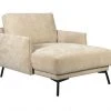 Dutchbone Fauteuils Fauteuil Lounge En Tissu Beige