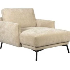 Dutchbone Fauteuils Fauteuil Lounge En Tissu Beige