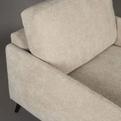 Dutchbone Fauteuils Fauteuil Lounge En Tissu Beige -Chaise Soldes 2024 fauteuil lounge en tissu beige 3