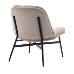 Drawer Fauteuils Fauteuil Lounge En Tissu Et Métal Beige -Chaise Soldes 2024 fauteuil lounge en tissu et metal beige 2