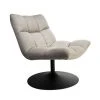 Dutchbone Fauteuils Fauteuil Lounge En Tissu Gris