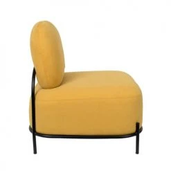 Drawer Fauteuils Fauteuil Lounge En Tissu Jaune -Chaise Soldes 2024 fauteuil lounge en tissu jaune 3
