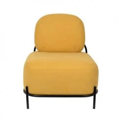 Drawer Fauteuils Fauteuil Lounge En Tissu Jaune -Chaise Soldes 2024 fauteuil lounge en tissu jaune 5