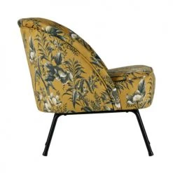 Bepurehome Fauteuils Fauteuil Lounge En Velours Ocre -Chaise Soldes 2024 fauteuil lounge en velours ocre 4