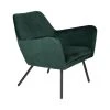 Drawer Fauteuils Fauteuil Lounge En Velours Vert Forêt