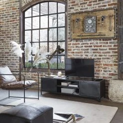 Maisons Du Monde Fauteuils Fauteuil Marron Vieilli Et Métal Noir -Chaise Soldes 2024 fauteuil marron vieilli et metal noir 1000 0 16 187017 7