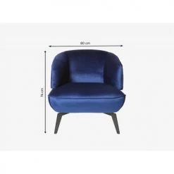 Artecosy Fauteuils Fauteuil Métal Et Métal Bleu -Chaise Soldes 2024 fauteuil metal et metal bleu 4