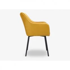 Artecosy Fauteuils Fauteuil Moutarde -Chaise Soldes 2024 fauteuil moutarde 4