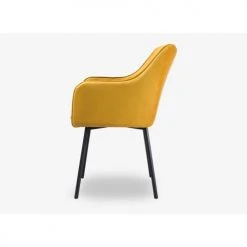 Artecosy Fauteuils Fauteuil Moutarde -Chaise Soldes 2024 fauteuil moutarde 5