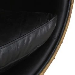 Maisons Du Monde Fauteuils Fauteuil œuf Indus En Cuir Noir -Chaise Soldes 2024 fauteuil oeuf indus en cuir noir 1000 5 37 175394 5