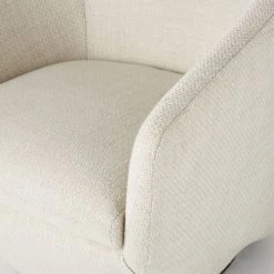 Maisons Du Monde Fauteuils Fauteuil Pivotant Blanc Chiné Et Pin -Chaise Soldes 2024 fauteuil pivotant blanc chine et pin 1000 4 17 209937 4