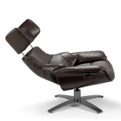 Angel Cerda Fauteuils Fauteuil Pivotant En Cuir De Vachette Avec Mécanisme Relax -Chaise Soldes 2024 fauteuil pivotant en cuir de vachette avec mecanisme relax 2