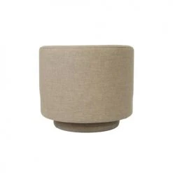 Now’s Home Fauteuils Fauteuil Pivotant En Lin Beige -Chaise Soldes 2024 fauteuil pivotant en lin beige 5