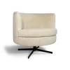 Now’s Home Fauteuils Fauteuil Pivotant En Velours Cotelé écru