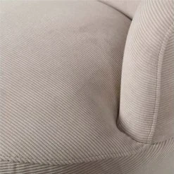 Mathi Design Fauteuils Fauteuil Pivotant En Velours Naturel -Chaise Soldes 2024 fauteuil pivotant en velours naturel 3