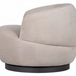Mathi Design Fauteuils Fauteuil Pivotant En Velours Naturel -Chaise Soldes 2024 fauteuil pivotant en velours naturel 5