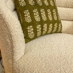 Now’s Home Fauteuils Fauteuil Pivotant Tissu En Bouclette Beige -Chaise Soldes 2024 fauteuil pivotant tissu en bouclette beige 2