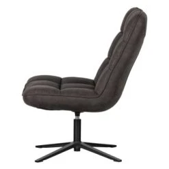 Woood Fauteuils Fauteuil Pivotante Aspect Cuir PU Noir -Chaise Soldes 2024 fauteuil pivotante aspect cuir pu noir 3