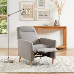 Baita Fauteuils Fauteuil Relax En Tissu 1 Place Gris -Chaise Soldes 2024 fauteuil relax en tissu 1 place gris 2