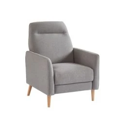 Baita Fauteuils Fauteuil Relax En Tissu 1 Place Gris -Chaise Soldes 2024 fauteuil relax en tissu 1 place gris 3