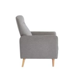 Baita Fauteuils Fauteuil Relax En Tissu 1 Place Gris -Chaise Soldes 2024 fauteuil relax en tissu 1 place gris 4