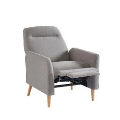 Baita Fauteuils Fauteuil Relax En Tissu 1 Place Gris -Chaise Soldes 2024 fauteuil relax en tissu 1 place gris 5
