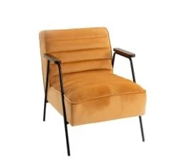 Hellin Fauteuils Fauteuil Relax En Velours Et Métal Noir -Chaise Soldes 2024 fauteuil relax en velours et metal noir 5