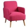 Altobuy Fauteuils Fauteuil Rembourré Tissu Rose