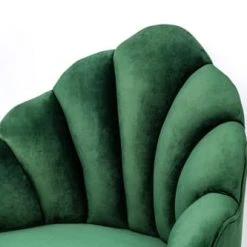 Nordlys Fauteuils Fauteuil Retro En Métal Et Velours Vert -Chaise Soldes 2024 fauteuil retro en metal et velours vert 3