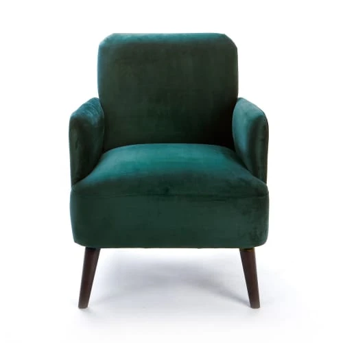 Fauteuil rétro velours vert forêt Drawer Fauteuils Fauteuil Rétro Velours Vert Forêt -Chaise Soldes 2024 fauteuil retro velours vert foret 1