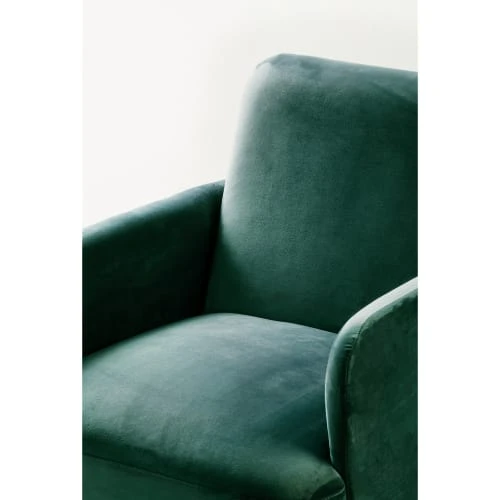 Fauteuil rétro velours vert forêt Drawer Fauteuils Fauteuil Rétro Velours Vert Forêt -Chaise Soldes 2024 fauteuil retro velours vert foret 4