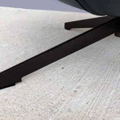 Mathi Design Fauteuils Fauteuil Rotatif En Tissu Gris -Chaise Soldes 2024 fauteuil rotatif en tissu gris 3