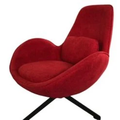 Mathi Design Fauteuils Fauteuil Rotatif En Velours Rose -Chaise Soldes 2024 fauteuil rotatif velours rouge